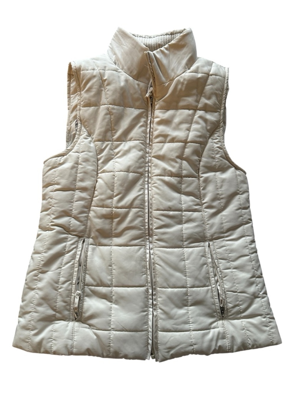 Cambridge Dry Goods Cream Quilted Puffer Vest